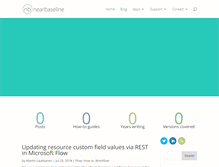 Tablet Screenshot of nearbaseline.com
